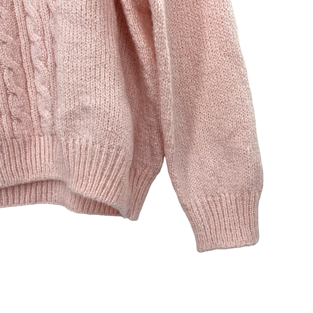 Karen Scott Women's Pink Cable Knit Sweater Size 2X - Picture 3 of 7